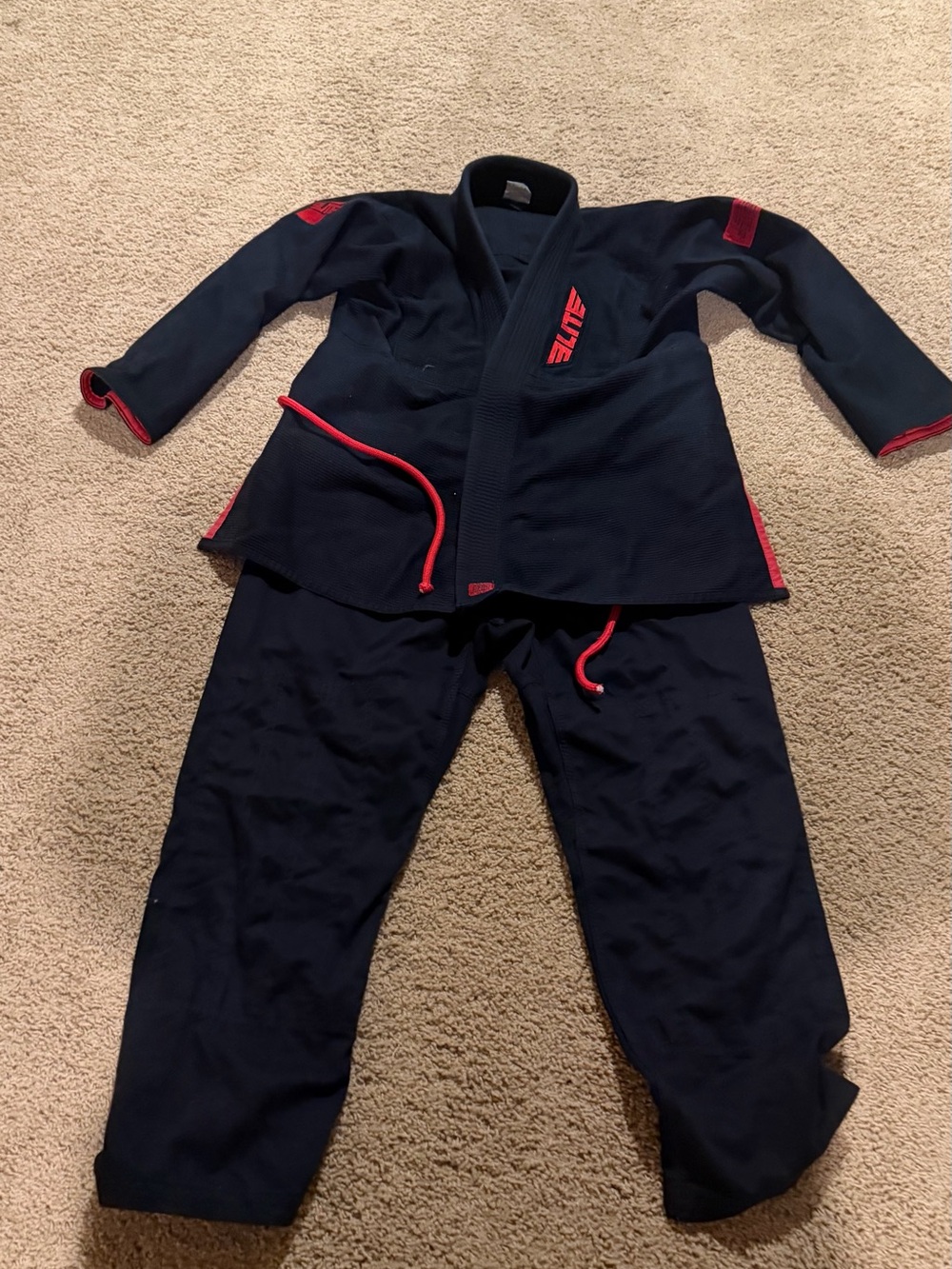 Elite Women's black BJJ Gi with Red Trim